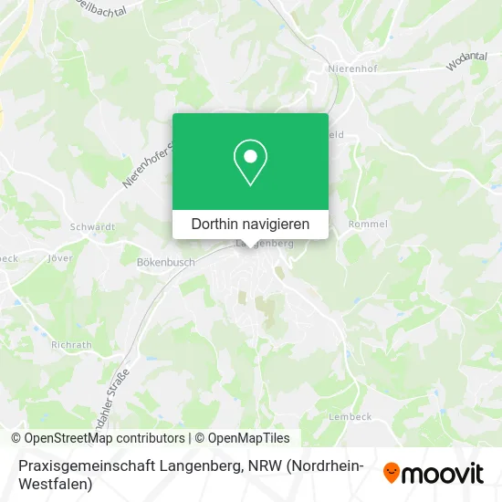 Praxisgemeinschaft Langenberg Karte