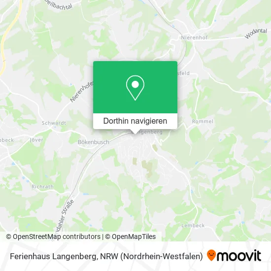 Ferienhaus Langenberg Karte