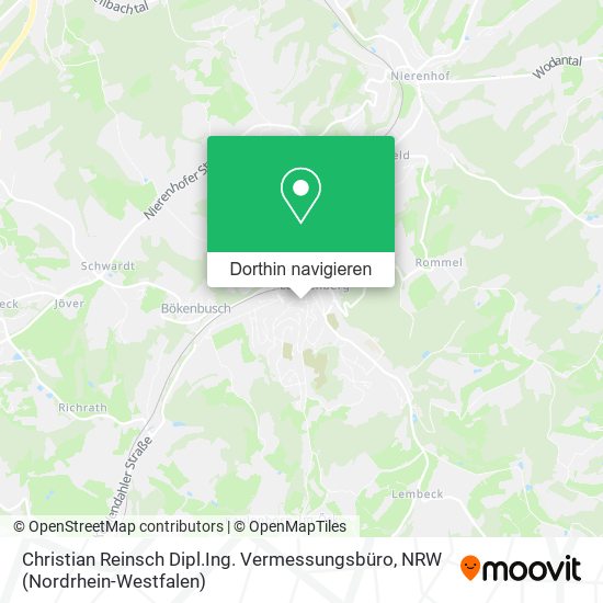 Christian Reinsch Dipl.Ing. Vermessungsbüro Karte