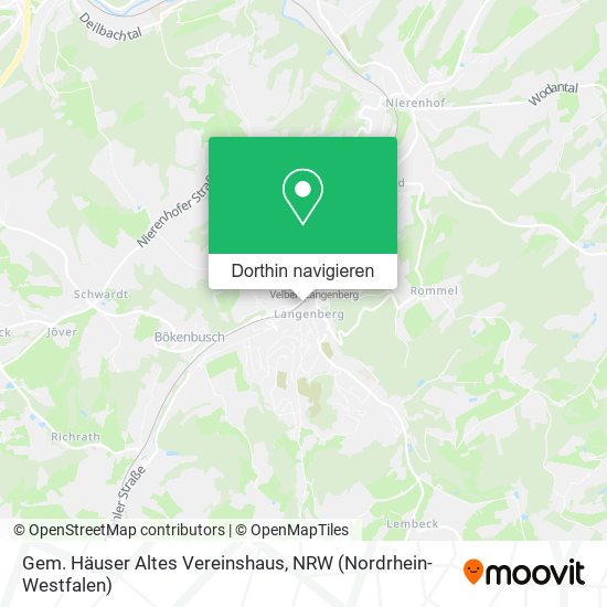 Gem. Häuser Altes Vereinshaus Karte