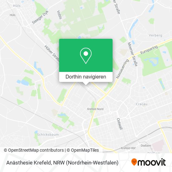 Anästhesie Krefeld Karte