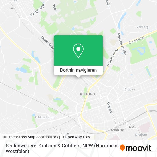 Seidenweberei Krahnen & Gobbers Karte