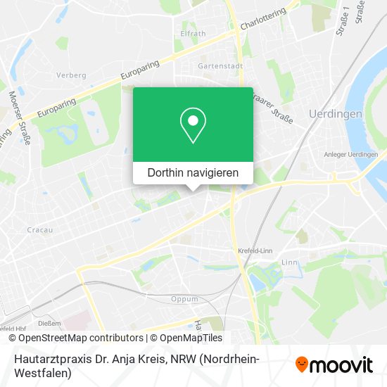 Hautarztpraxis Dr. Anja Kreis Karte