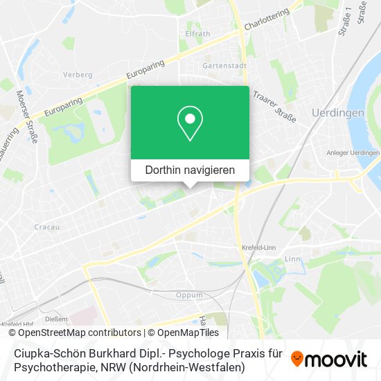 Ciupka-Schön Burkhard Dipl.- Psychologe Praxis für Psychotherapie Karte
