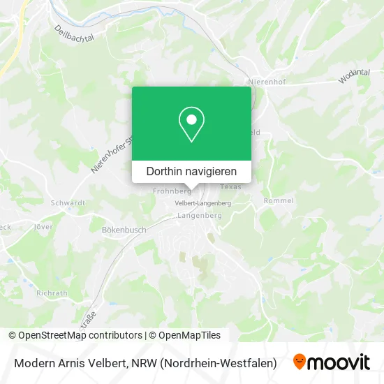 Modern Arnis Velbert Karte