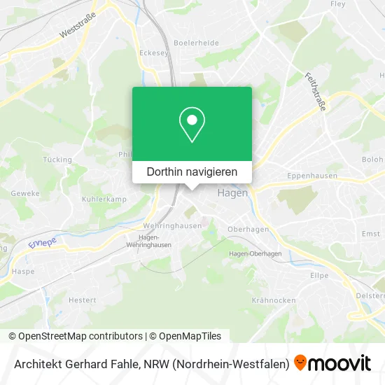 Architekt Gerhard Fahle Karte