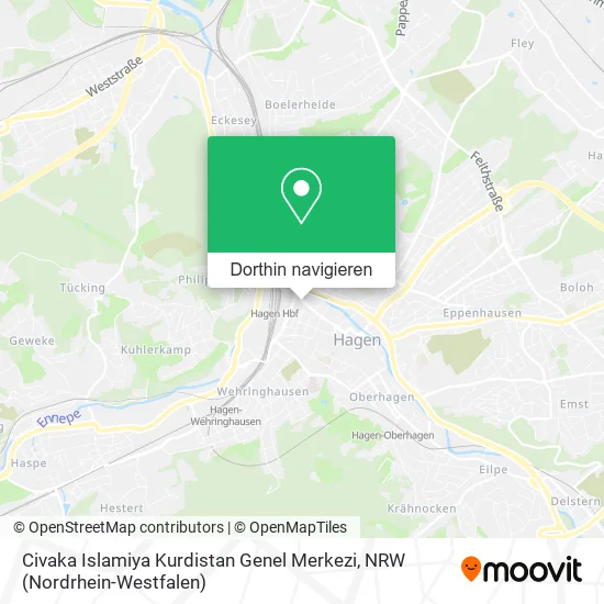 Civaka Islamiya Kurdistan Genel Merkezi Karte