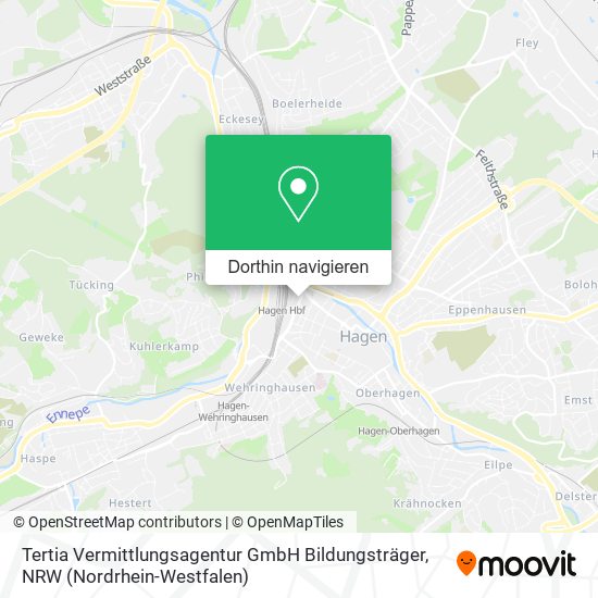 Tertia Vermittlungsagentur GmbH Bildungsträger Karte