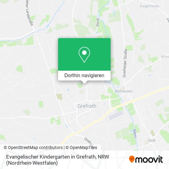 Evangelischer Kindergarten in Grefrath Karte
