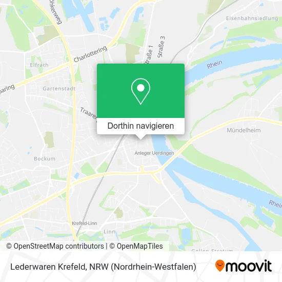 Lederwaren Krefeld Karte