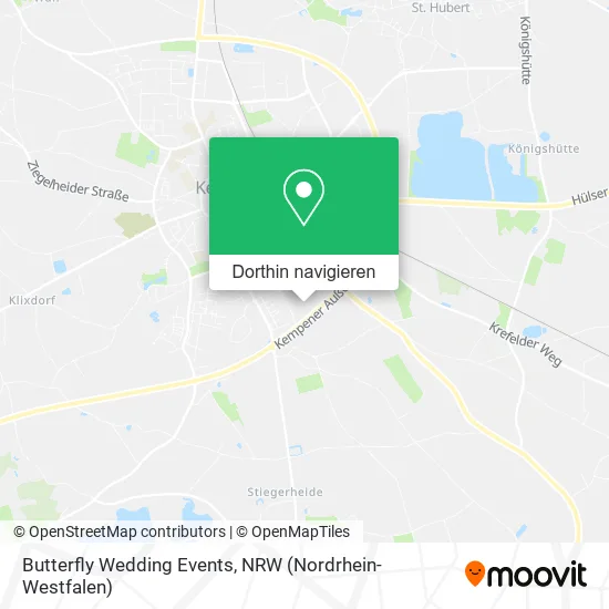 Butterfly Wedding Events Karte