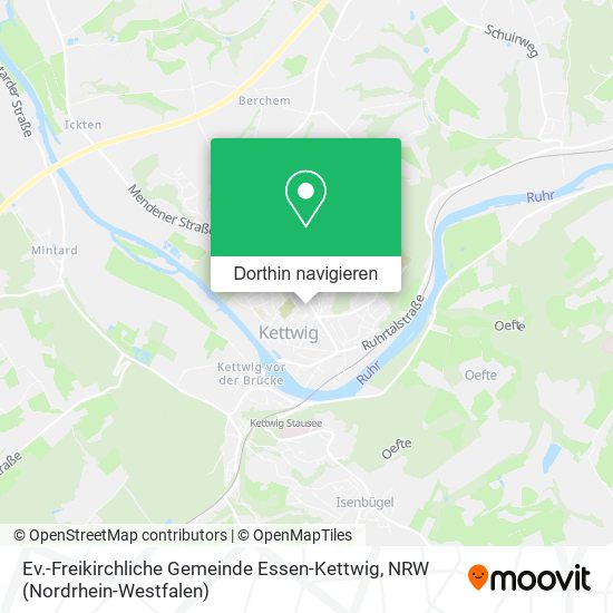 Ev.-Freikirchliche Gemeinde Essen-Kettwig Karte