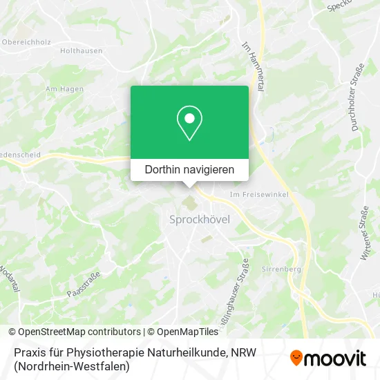 Praxis für Physiotherapie Naturheilkunde Karte