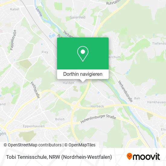 Tobi Tennisschule Karte