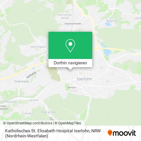Katholisches St. Elisabeth Hospital Iserlohn Karte