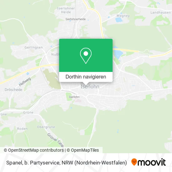 Spanel, b. Partyservice Karte