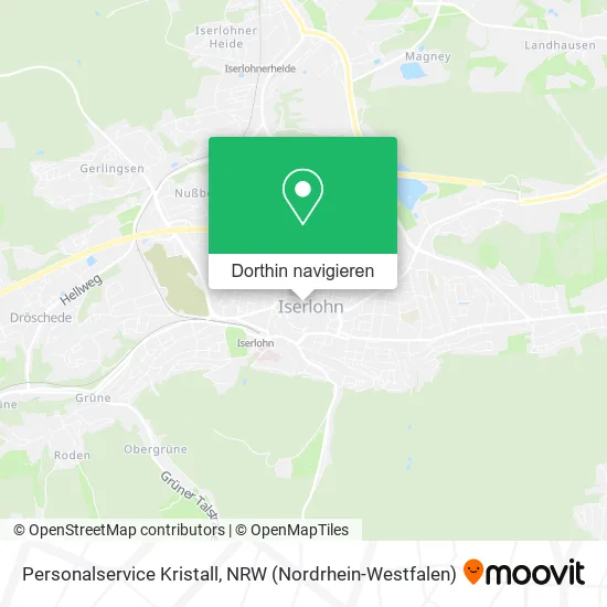 Personalservice Kristall Karte