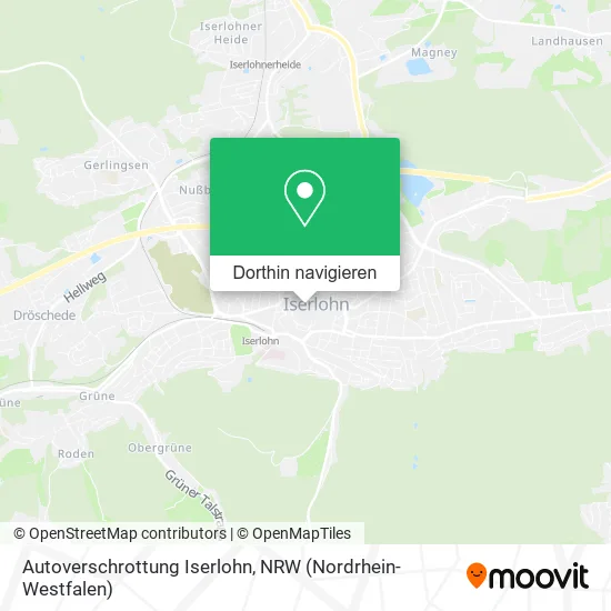 Autoverschrottung Iserlohn Karte