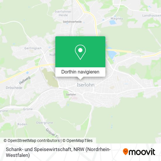 Schank- und Speisewirtschaft Karte