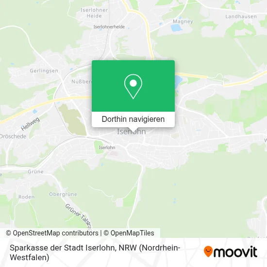 Sparkasse der Stadt Iserlohn Karte