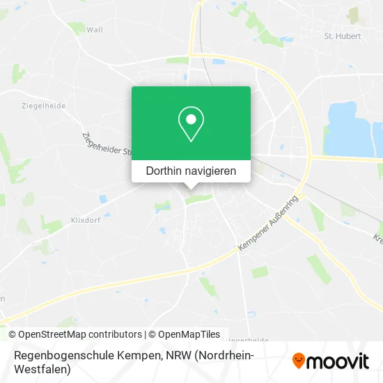 Regenbogenschule Kempen Karte