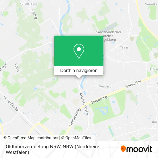 Oldtimervermietung NRW Karte