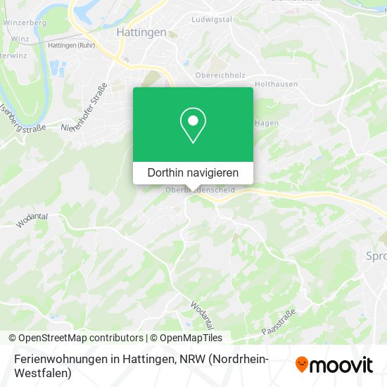 Ferienwohnungen in Hattingen Karte