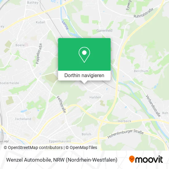 Wenzel Automobile Karte