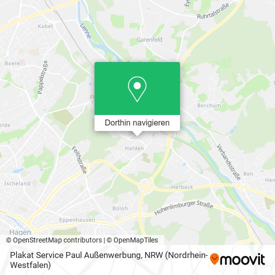Plakat Service Paul Außenwerbung Karte