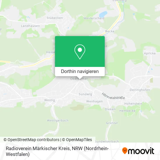 Radioverein Märkischer Kreis Karte