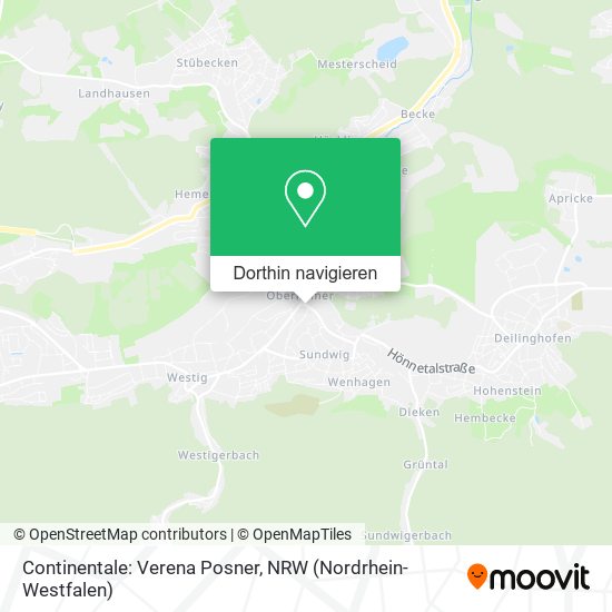 Continentale: Verena Posner Karte