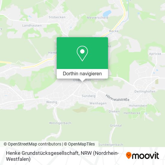 Henke Grundstücksgesellschaft Karte