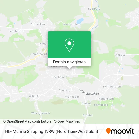 Hk- Marine Shipping Karte