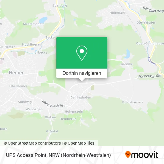 UPS Access Point Karte