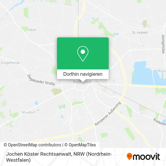 Jochen Köster Rechtsanwalt Karte