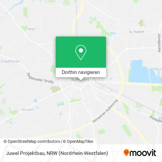 Juwel Projektbau Karte