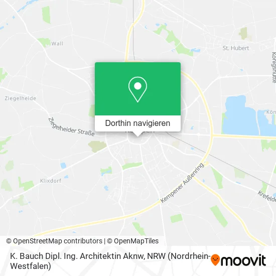K. Bauch Dipl. Ing. Architektin Aknw Karte