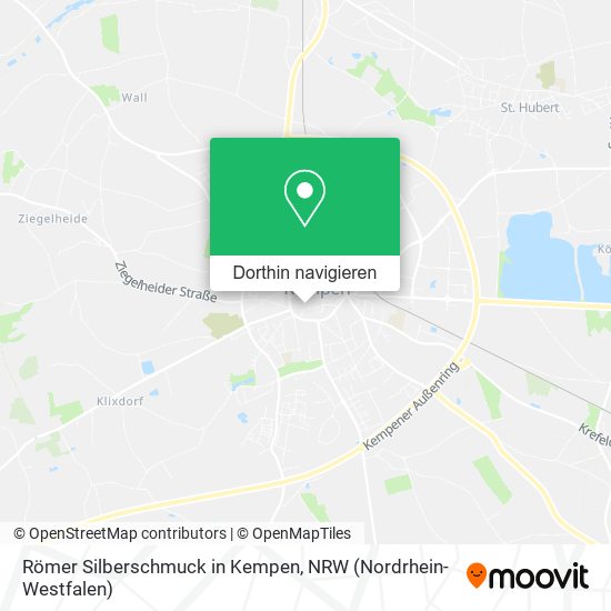 Römer Silberschmuck in Kempen Karte