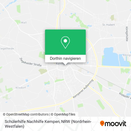 Schülerhilfe Nachhilfe Kempen Karte