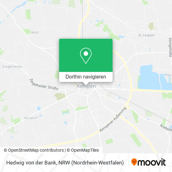 Hedwig von der Bank Karte