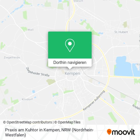 Praxis am Kuhtor in Kempen Karte