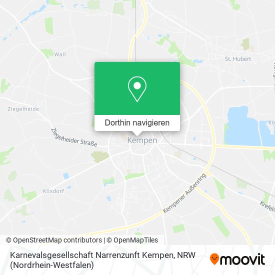Karnevalsgesellschaft Narrenzunft Kempen Karte