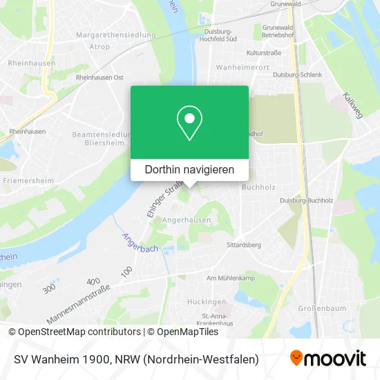 SV Wanheim 1900 Karte