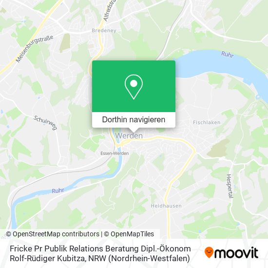 Fricke Pr Publik Relations Beratung Dipl.-Ökonom Rolf-Rüdiger Kubitza Karte