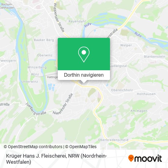 Krüger Hans J. Fleischerei Karte