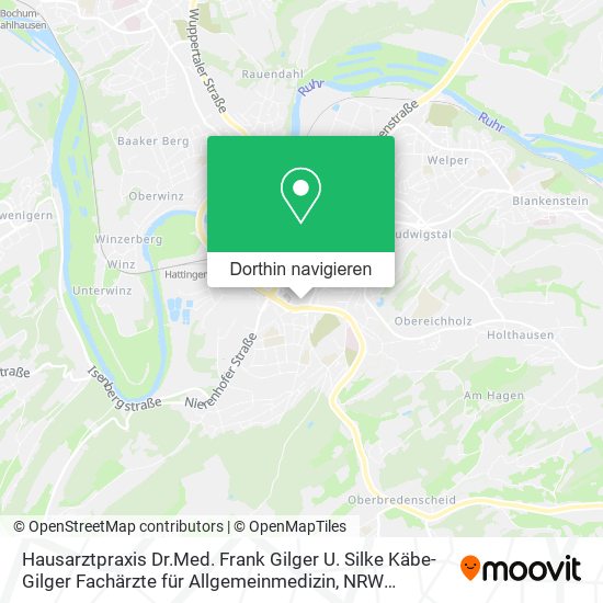 Hausarztpraxis Dr.Med. Frank Gilger U. Silke Käbe-Gilger Fachärzte für Allgemeinmedizin Karte