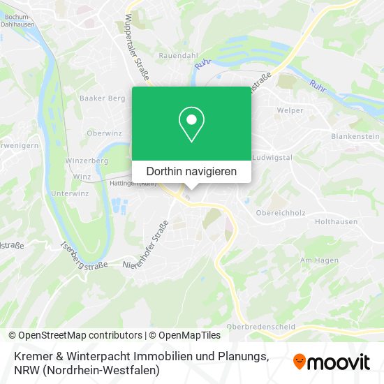 Kremer & Winterpacht Immobilien und Planungs Karte