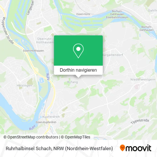 Ruhrhalbinsel Schach Karte