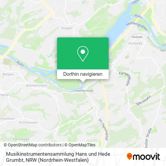 Musikinstrumentensammlung Hans und Hede Grumbt Karte