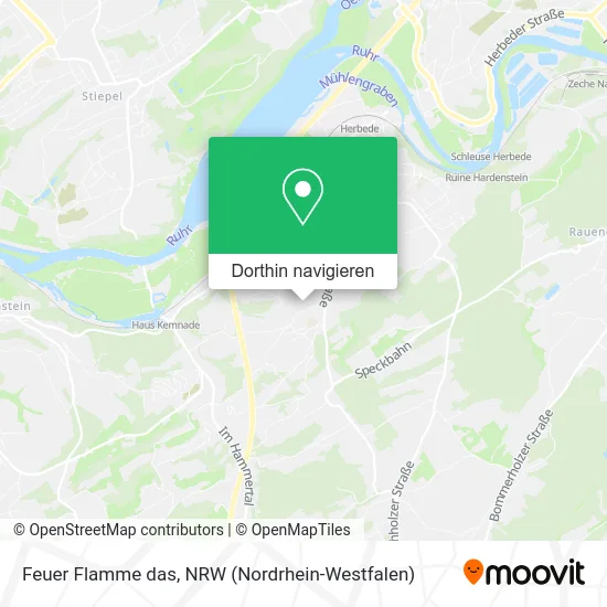 Feuer Flamme das Karte